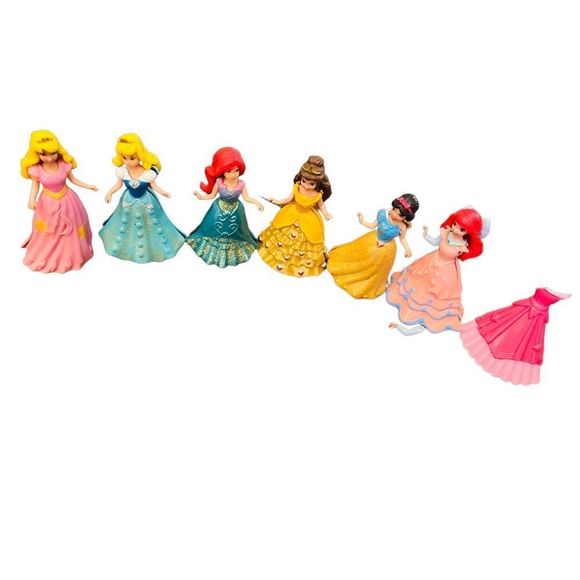 Disney Other - Mattel Disney Princess Little Kingdom Magiclip Fashion 6 dolls with outfits